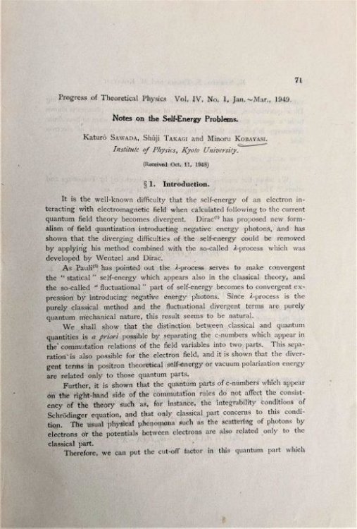 [2 offprints, including:] On the Creation and Annihilation of Heavy Quanta in Matter.