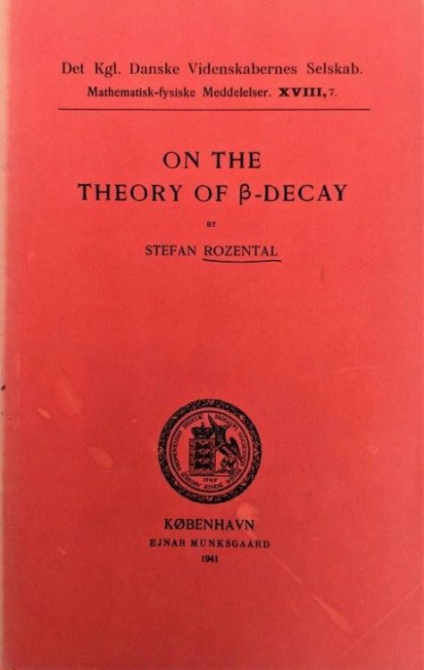 On the Theory of [beta]-Decay.