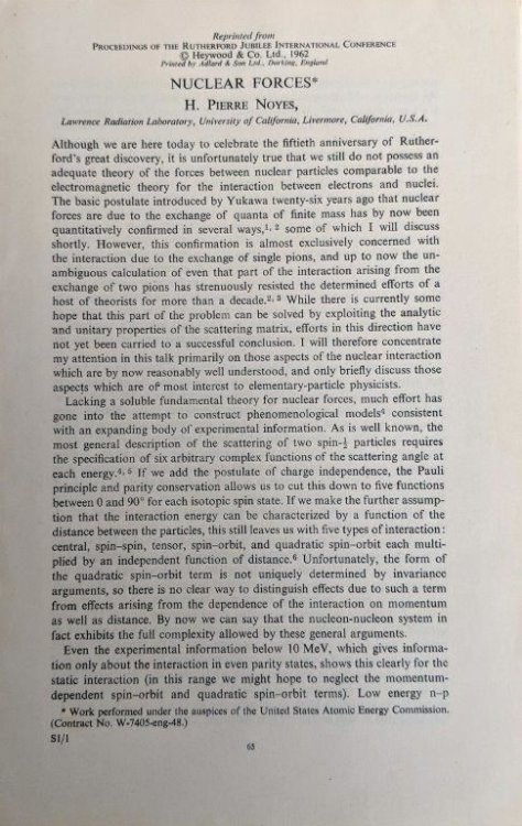 Nuclear Forces. [Offprint].