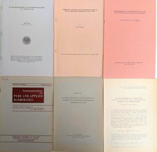 [6 offprints, including:] Asymptotic Relations for the Eigenfunctions of Certain Boundary Problems of Polar Type.