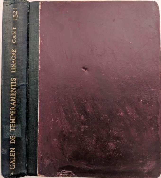 Galeni Pergamensis de Temperamentis et de inaequali intemperie libri tres Th. Linacro interpr. Impressum apud Cantabrigiam per J. Siberch 1521. Reproduced in exact Facsimile. With an introduction by Joseph Frank Payne.