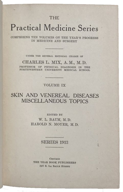 Skin and Venereal Diseases Miscellaneous Topics.