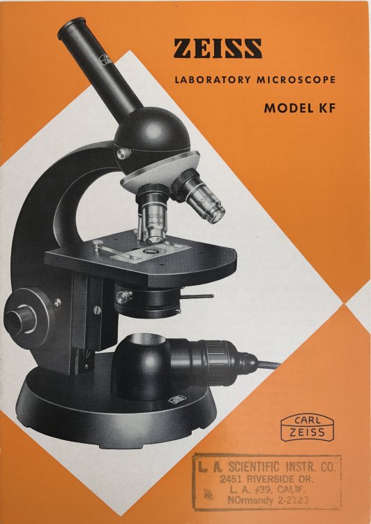 Zeiss Laboratory Microscope: Model KF.