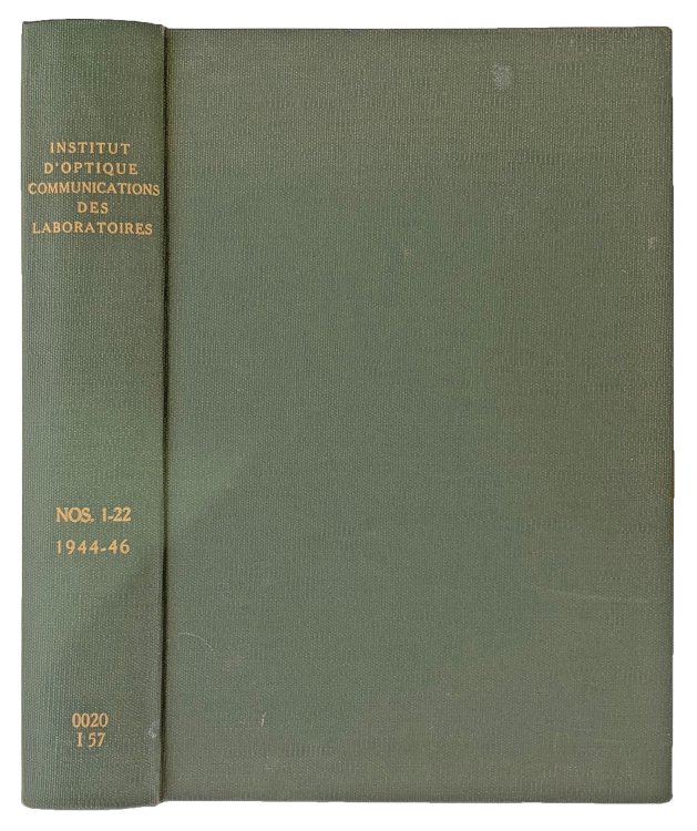 [Communications des laboratoires de l'Institut d'optique].