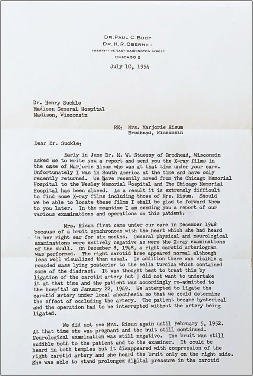 Typed Letter Signed. To Dr. Henry Suckle (-2007), Madison, Wisconsin. Chicago, July 10, 1954.
