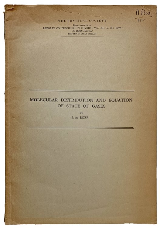 Molecular distribution and equation of state of gases.
