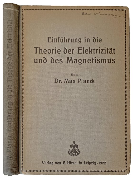 Einfuhrung in die Theorie der Elektrizitat und des Magnetismus; Zum Gebrauch bei Vortragen, sowie zum Selbstunterricht.