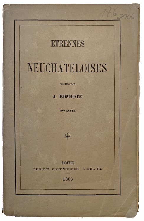 Etrennes Neuchateloises.