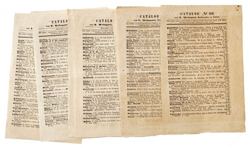 Catalog Nos. 106-108, 111-113, 115-117. 9 bookseller catalogs.