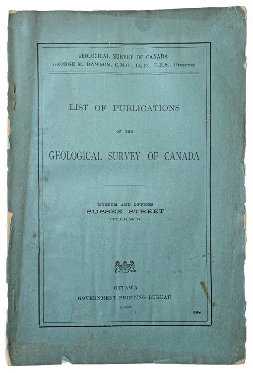 Image for List of Publications of the Geological Survey of Canada. List of Publications of the Geological Survey of Canada.