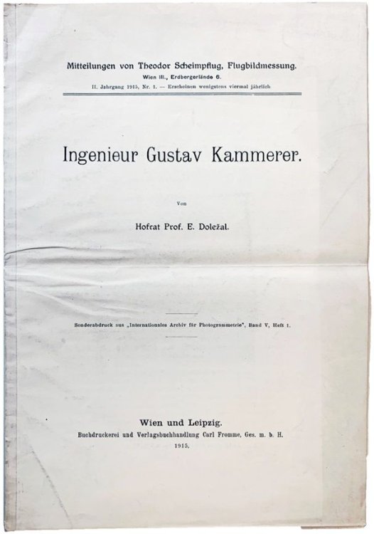 Ingenieur Gustav Kammerer.