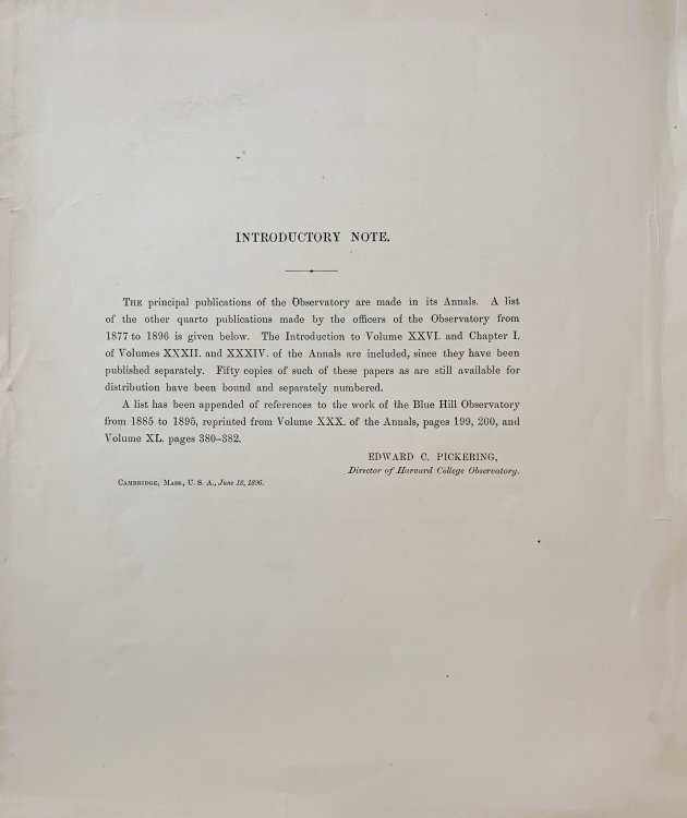 Image for Published References to the Work of the Blue Hill Observatory. Published References to the Work of the Blue Hill Observatory.