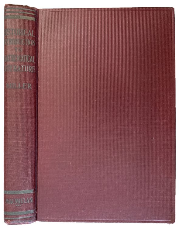 Historical Introduction to Mathematical Literature.