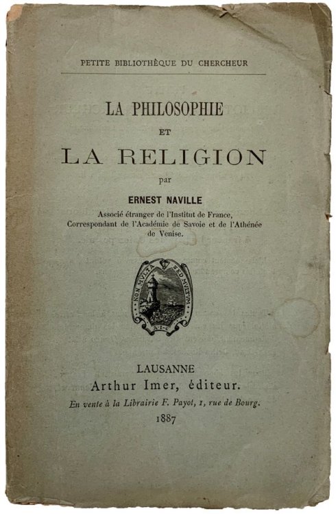 La Philosophie et la Religion.