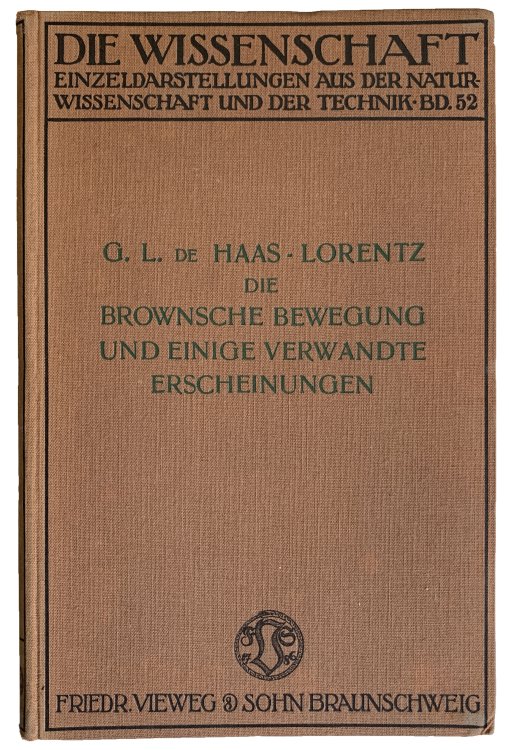 Die Brownsche Bewegung und einige verwandte erscheinungen.