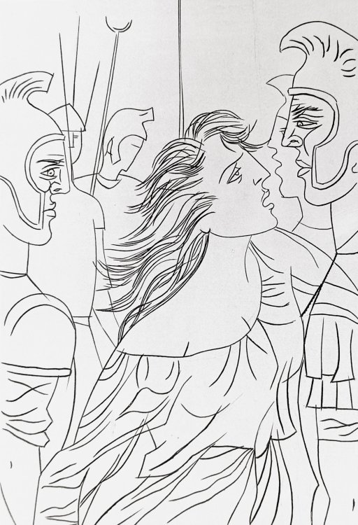 Theatre de Racine. I. La Thebade, Alexandre le Grand Andromaque. Burins de Raoul Serres. II. Les Plaideurs Britannicus Berenice. Burins de Mario Prassinos. III. Bajazet Mithridate Iphigenie. Eaux-fortes de Pierre Leroy. IV. Phedre Esther Athalie. Burins de Paul Lemagny.