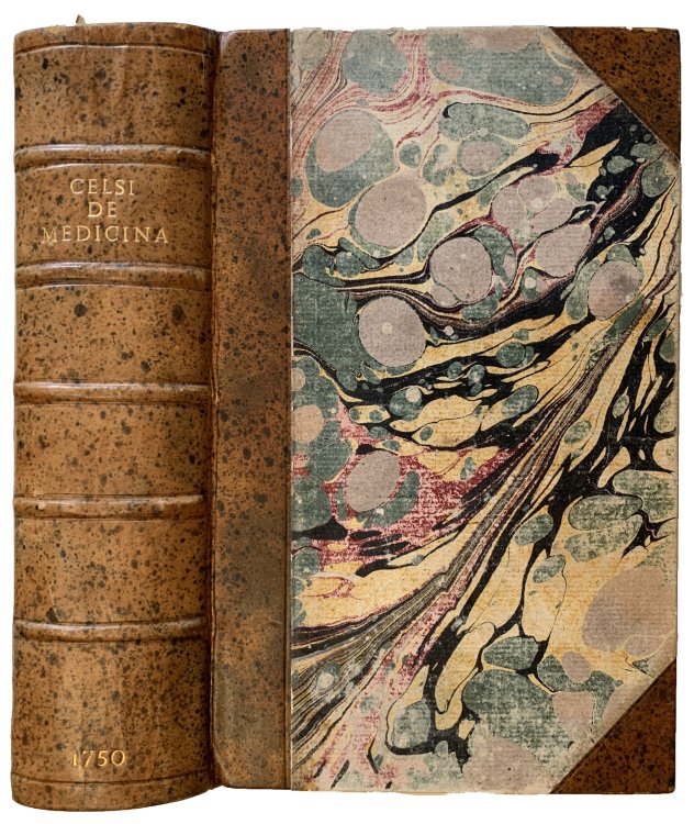 De medicina libri octo. Cum notis integris Joannis Caesarii, Roberti Constantini, Josephi Scaligeri, Isaaci Casauboni, Joannis Baptistae Morgagni. Ac locis parallelis. Cura & studio Th. J. ab Almeloveen . . . Accedunt J. Rhodii vita C. Celsi, variae lectiones ex tribus antiquis editionibus, itemque 