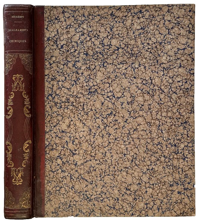 Diagrammes Chimiques, ou recueil de 360 figures (sur 112 planches) et qui rendent sensible la theorie des phenomenes, en representant le jeu des attractions par la convergence des lignes. Ouvrage elementaire.