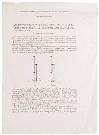 An instrument for measuring small amplitudes of vibrations.