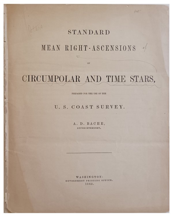 Standard mean right-ascensions of circumpolar and time stars, prepared for the use of the U.S. Coast Survey.