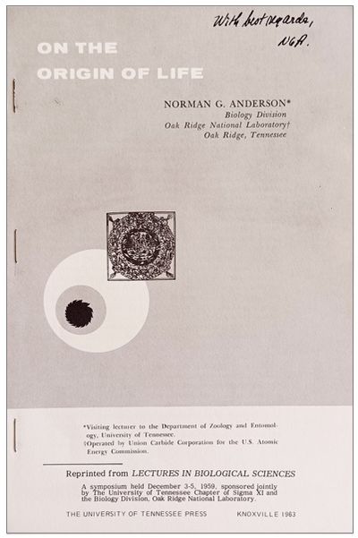 Group of 2 offprints. Includes: ANDERSON. 