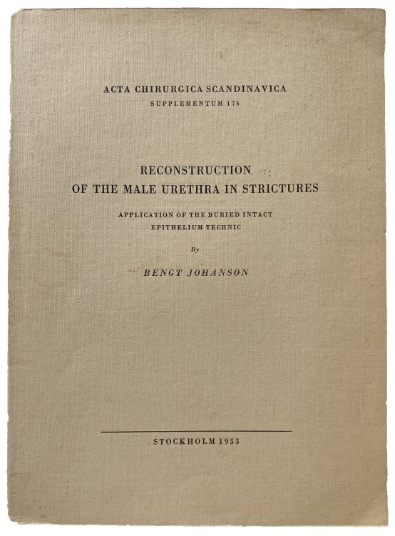 Reconstruction of the male urethra in strictures. Application of the buried intact epithelium technic.