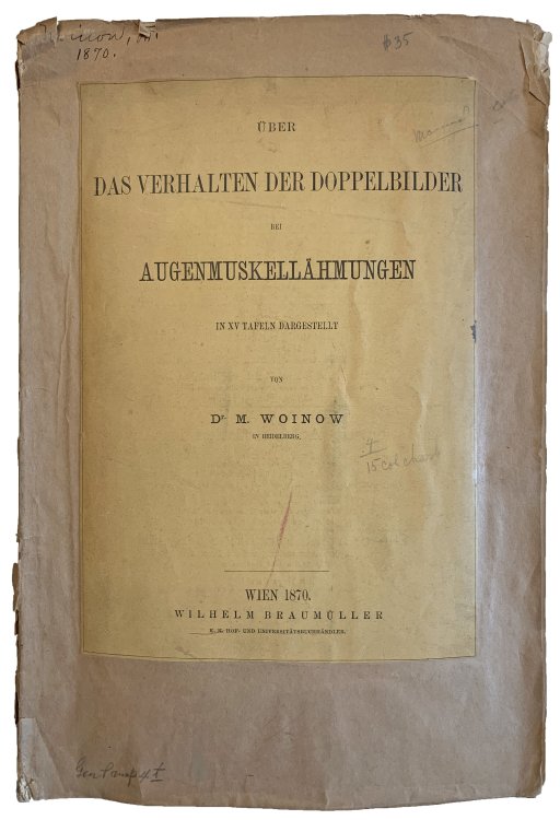 Uber das Verhalten der Doppelbilder bei Augenmuskellahmungen.