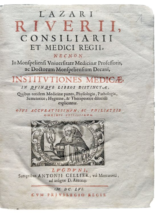 Institutiones Medicae, in Quinque Libros Distinctae, Quibus Totidem Medicinae partes, Physiologia, Pathologia, Semeiotice, Hygienine, & Therapeutice . . . .