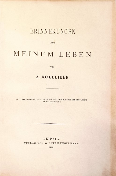 Erinnerungen aus Meinem Leben.