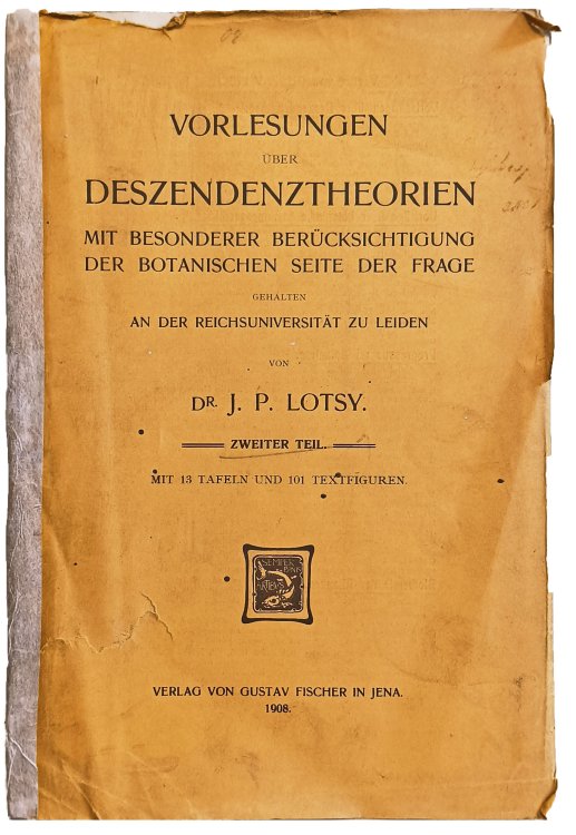 Vorlesungen uber Deszendenztheorien mit besonderer Berucksichtigung der Botanischen seite der Frage.