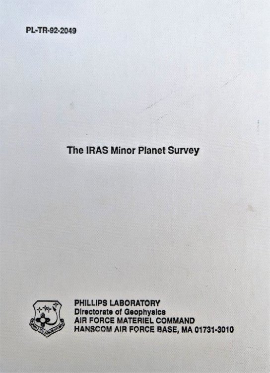The IRAS Minor Planet Survey. Jet Propulsion Laboratory. PL-TR-92-2049 December 1992. Phillips Laboratory, 1992.