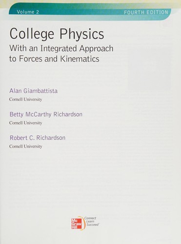 College Physics With an Integrated Approach to Forces and Kinematics (Fourth Edition)