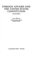 Foreign Affairs and the United States Constitution (Second Edition)