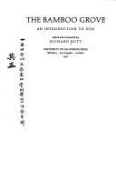 The Bamboo Grove: An Introduction to Sijo (UNESCO Collection of Representative Works)