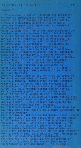 Programming in POP-2