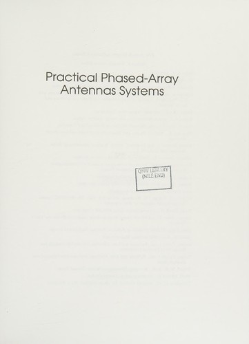 Practical Phased-Array Antenna Systems (Artech House Antenna Library)