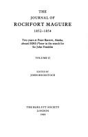 The Journal of Rochfort Maguire, 1852-1854 ( 2 Volumes )