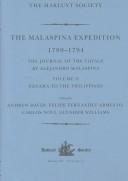 Image for The Malaspina Expedition 1789-1794: Journal of the Voyage by Alejandro Malaspina. Volume I: Cdiz to Panam (Hakluyt Society Series, 3) The Malaspina Expedition 1789-1794: Journal of the Voyage by Alejandro Malaspina. Volume I: Cdiz to Panam (Hakluyt Society Series, 3)