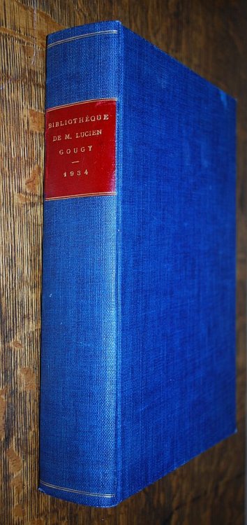 Bibliotheque De M. Lucien Gougy Ancien Libraire. 1. Partie. 2 Partie. 3 Partie