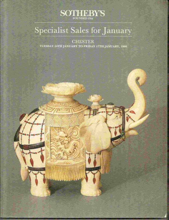 Tuesday 14th January to Friday 17th January, 1986; SPECIALIST SALES FOR JANUARY
