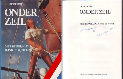 ONDER ZEIL, met de ROLLO IV rond de wereld (signed)