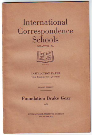 Foundation Brake Gear, Instruction Paper with Examination Questions