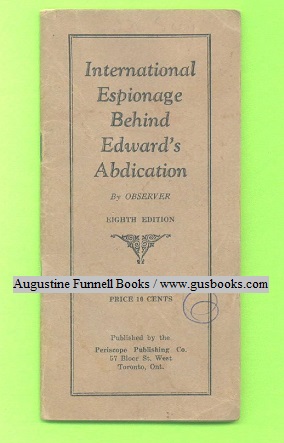 International Espionage Behind Edward's Abdication
