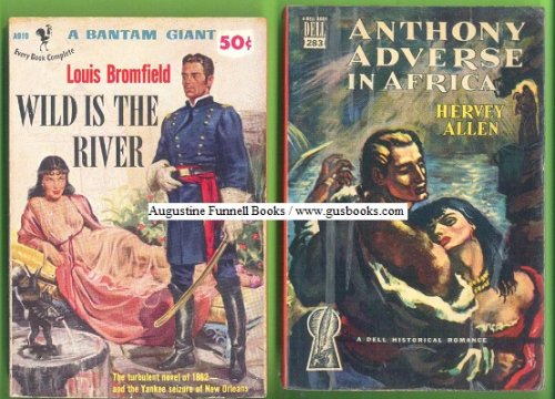 An AFB 4-book historical fiction multi-pack: Anthony Adverse in Africa, Wild is the River, The Courts of the Lion, Fair Wind to Java