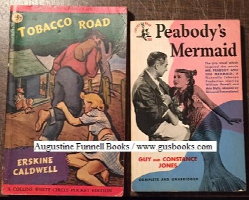 An AFB 4-book fiction multi-pack: Tobacco Road, Peabody's Mermaid, Butterfield 8, Cress Delahanty