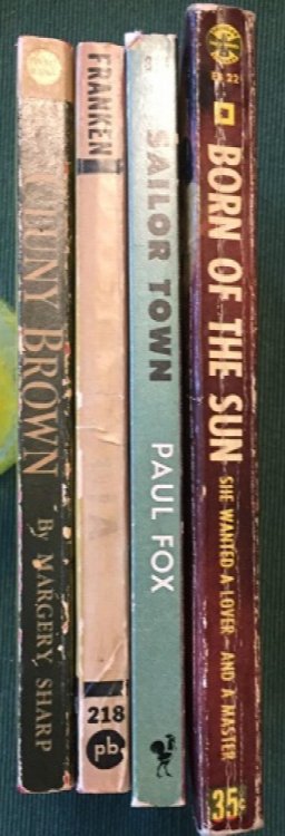 An AFB 4-book general fiction multi-pack: Sailor Town, Claudia, Cluny Brown, Born of the Sun
