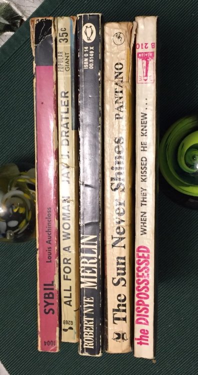 An AFB 5-book fiction multi-pack: Sybil, All For a Woman, Merlin, The Sun Never Shines, The Dispossessed