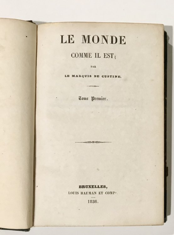 Le Monde comme il est [The World As It Is]