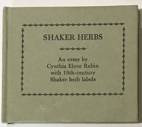 Shaker Herbs. [Miniature Book, Ltd to 155 copies]