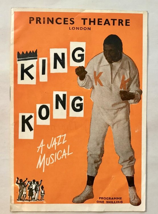 Program for English Premiere of South African production of King Kong: A Jazz Musical